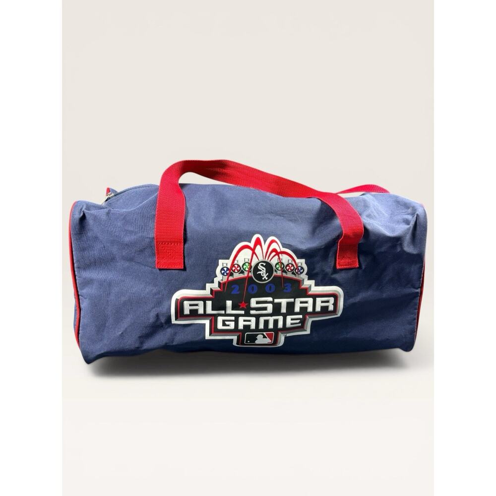 2003 MLB All-Star Game Duffel Bag Chicago White Sox AL NL Blue Red Vintage